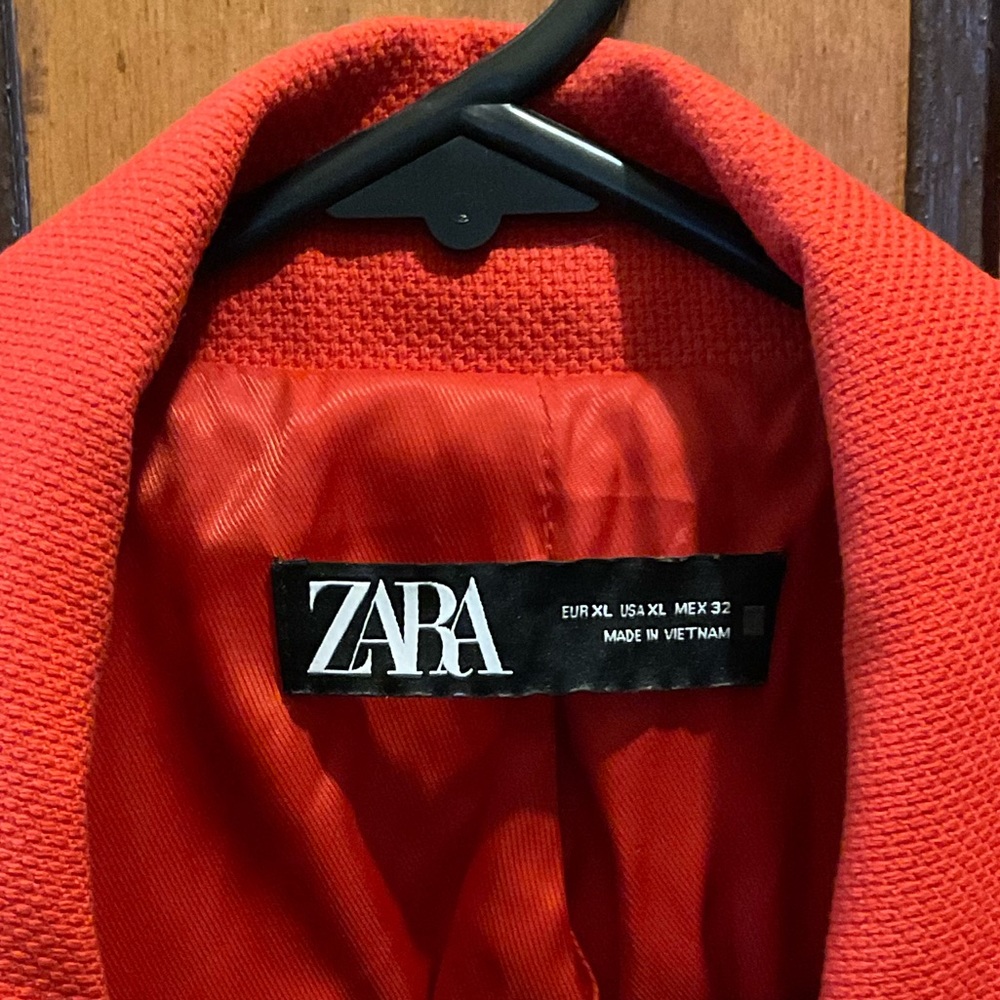 ZARA Orange Blazer Size AU 14 $18 🧡 - Picture 2 of 16